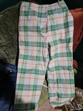 Tibi Plaid Pants